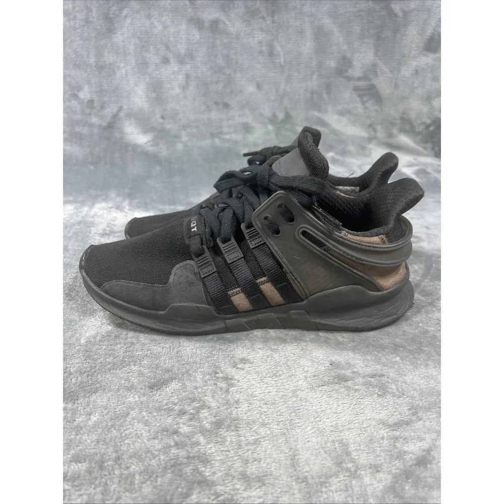 Adidas EQT Support Adv Mens 8.5 Black Athletic Running Shoes Sneakers Colorblock